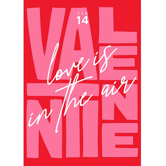 Love In Air Valentine Card