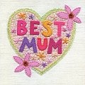 Best Mum Heart Card