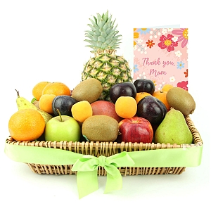 Mothers Day Seasons Delight Fruit Basket
