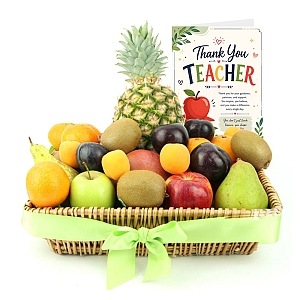 Thank You Teacher Seasons Delight Fruit Basket