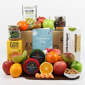Valentine Gourmet Fresh Fruit Gift Box