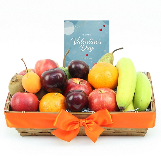 Valentine Classic Ripes Fruit Basket
