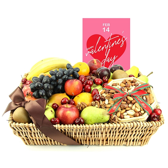 Valentine Gourmet Fruit Basket